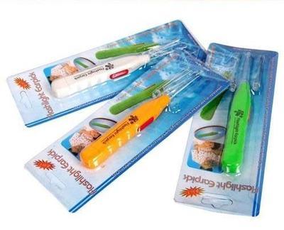 【帶電池直接用 帶燈挖耳勺 兒童安全耳勺 發(fā)光耳勺】價(jià)格,廠家,圖片,耳勺/潔耳器,永康市科發(fā)文教用品-