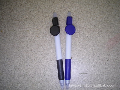 【【熱銷】供應酒瓶蓋筆 造型筆 彈跳筆】價格,廠家,圖片,圓珠筆、原子筆,桐廬萊雅文教用品-